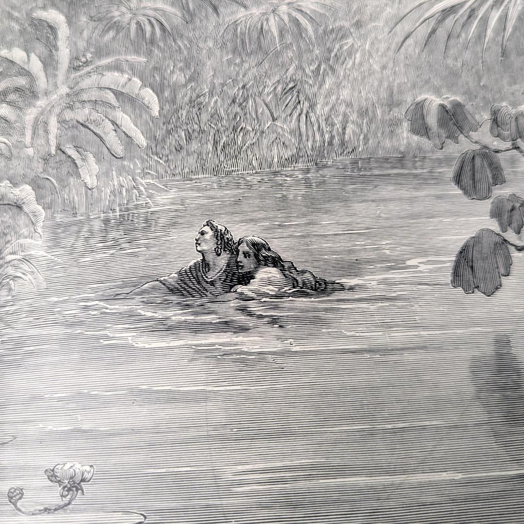 1884年頃 ギュスターブ・ドレ 大型挿画本 「ATALA」アンティーク120年