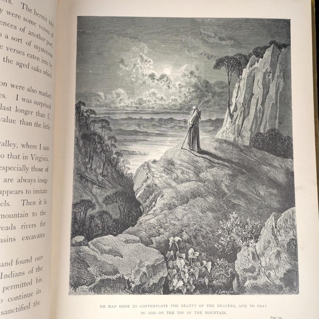 1884年頃 ギュスターブ・ドレ 大型挿画本 「ATALA」アンティーク120年