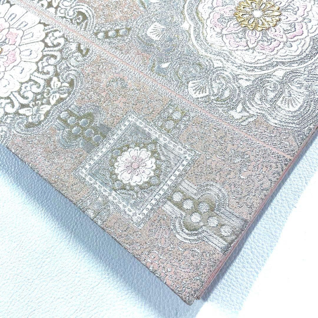 専用帯5895●服部織物謹製 丸榮謹製 高級 正絹 オリエント更紗 六通袋帯華文