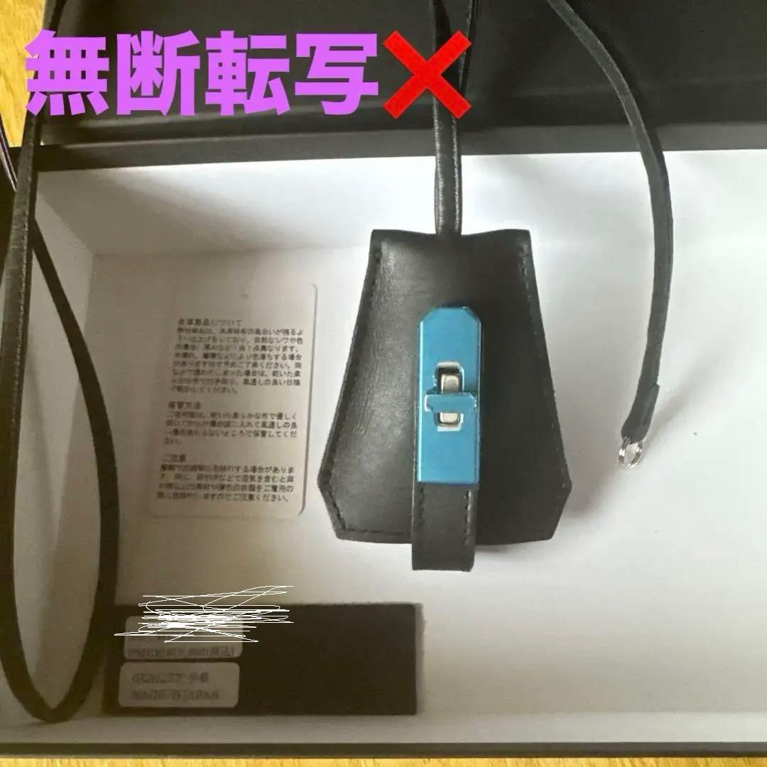 新品未使用品　M.U.L レザーキーネックレス　ブラックオイルレザー