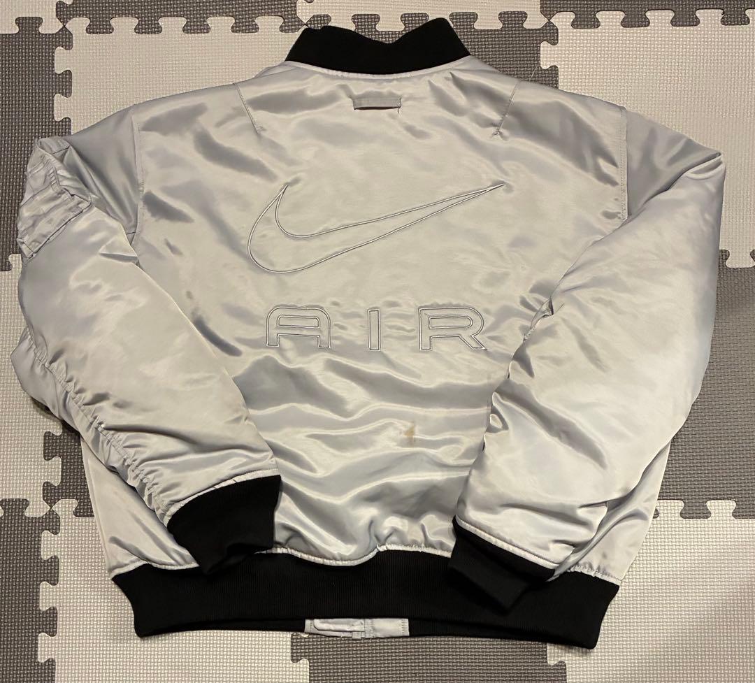 Nike MA-1 フライトジャケット シルバー L