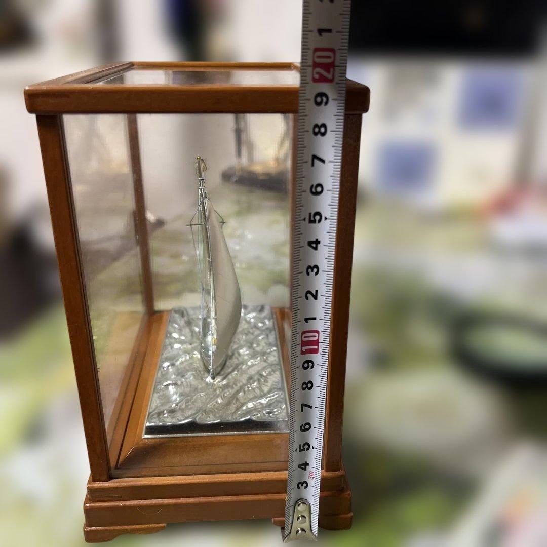 銀製　ヨット置物　シルバー