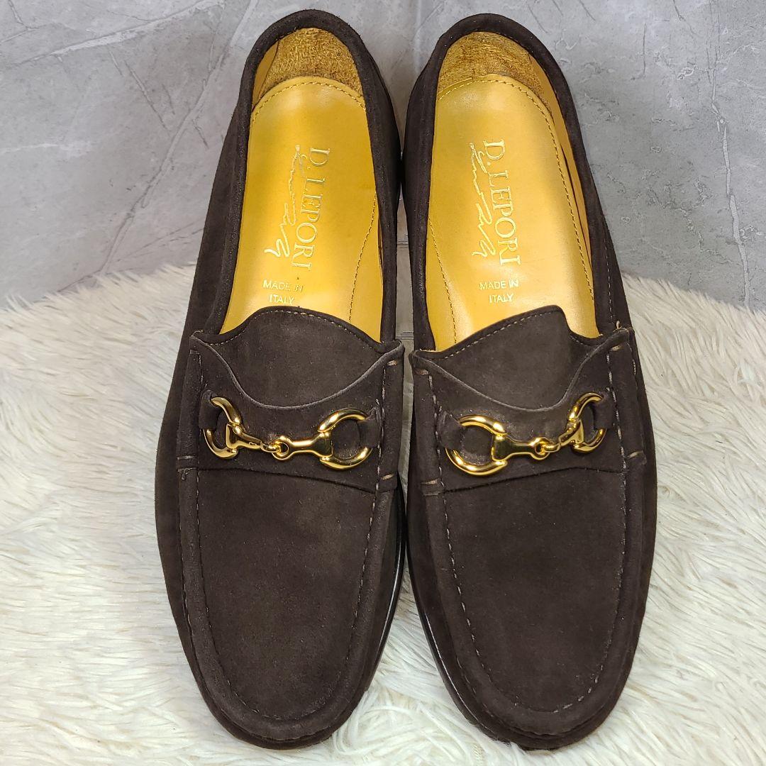 ダニエルレポリ【D.LEPORI】　　スエード　ビットローファー　ダークブラウン