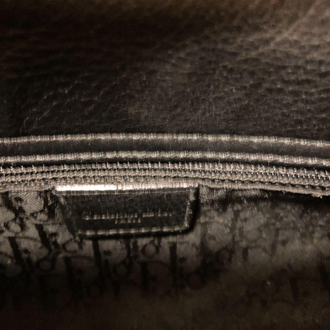 クリスチャン ディオール ロゴ　バック　黒　エルメス　プラダ　セリーヌ　本物