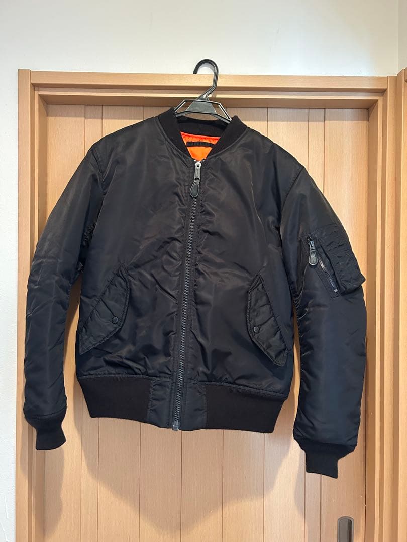 AVIREX ブラック MA-1ジャケット　XL