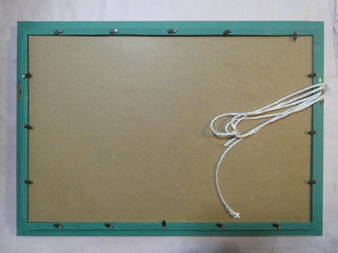 como　絵画 風景　額付き　東山魁夷　 M10 【　緑の詩　】手描き