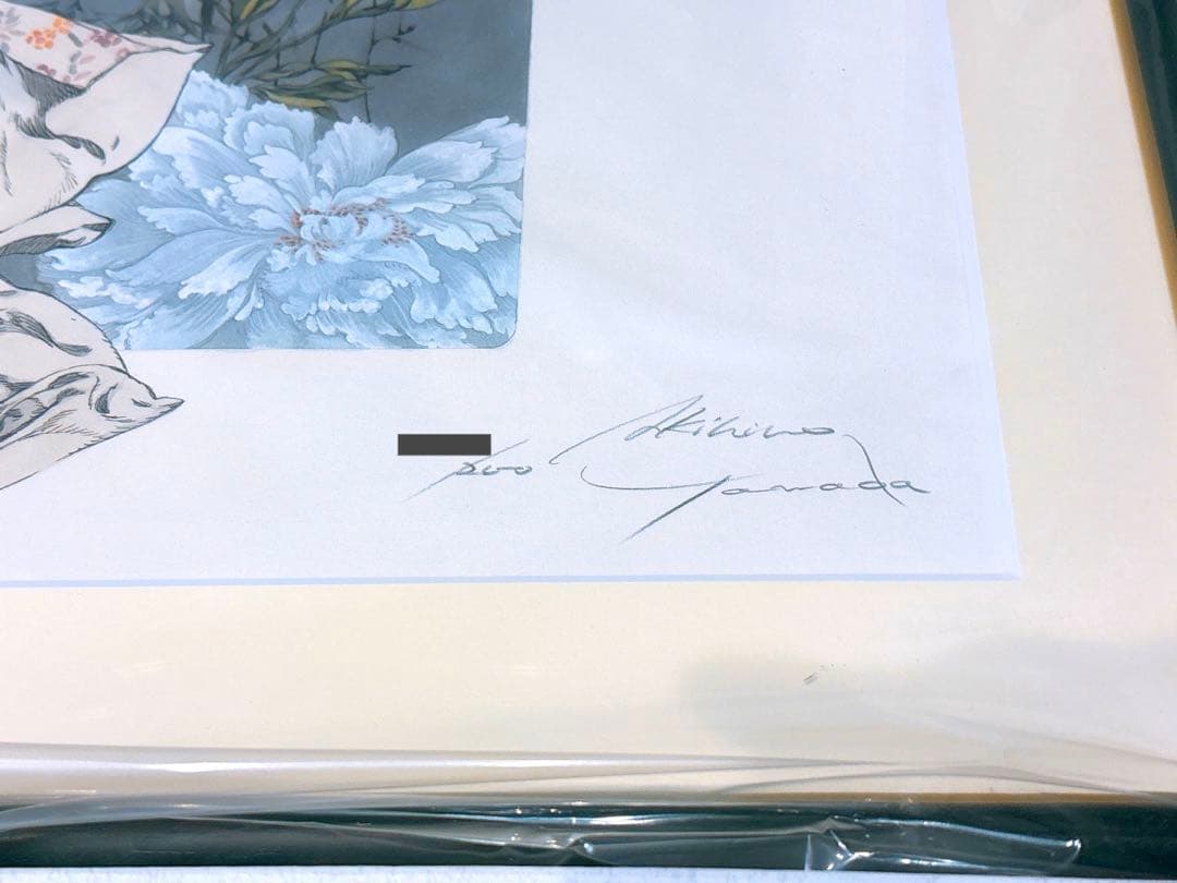 十二国記 山田章博 複製原画 久遠の庭　限定品　サイン　シリアルナンバー入り