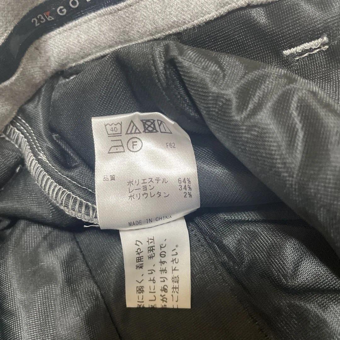 新品タグ付き 23区GOLF 23区ゴルフ グレー ゴルフパンツ L