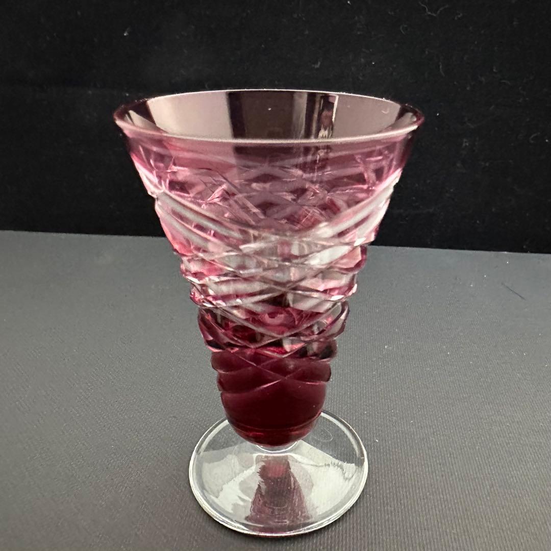 【美品】薩摩切子 酒器 盃 グラス 6個セット