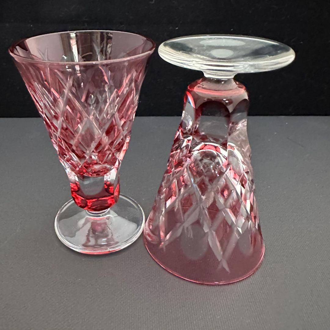 【美品】薩摩切子 酒器 盃 グラス 6個セット