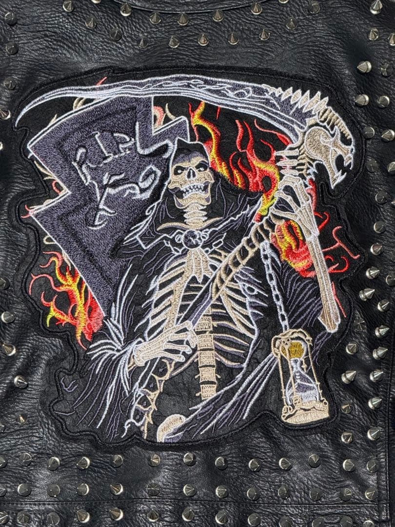 スタッズ ライダース ジャケット ダブル パンク ロック