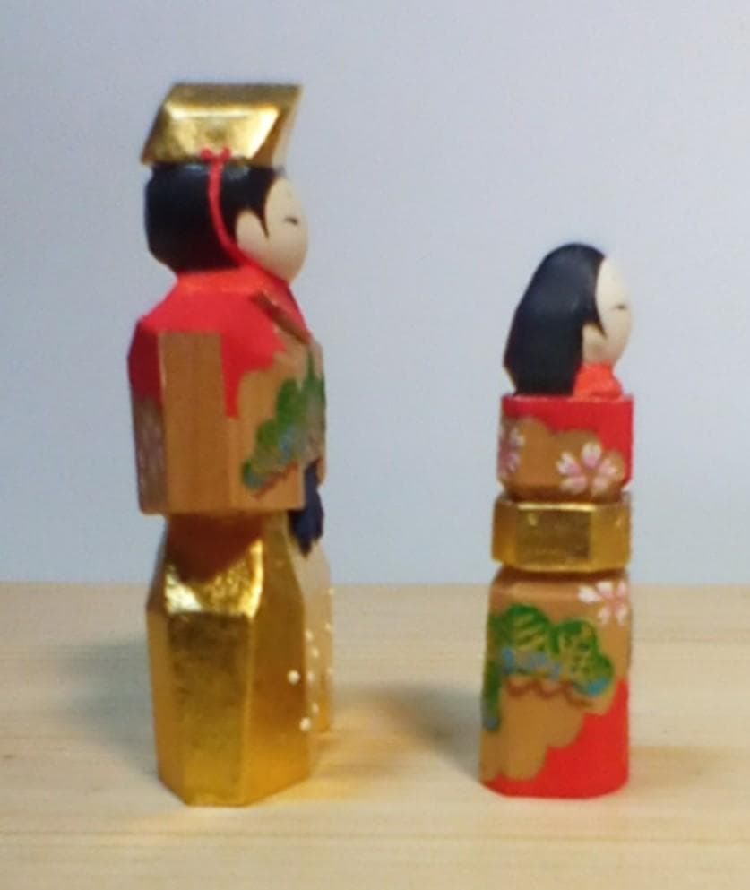 立雛(神雛)1.5号　奈良一刀彫(木彫)　その2