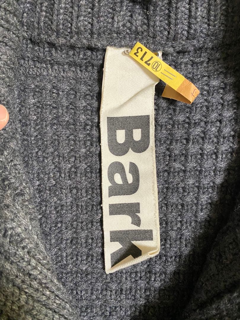 BARK バーク ファー付 ニットダッフルコート