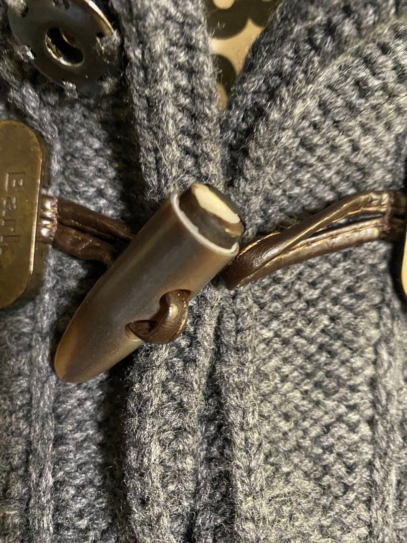 BARK バーク ファー付 ニットダッフルコート