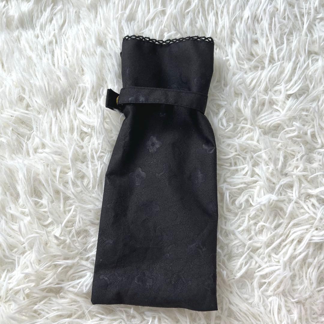 ほぼ未使用✨セリーヌ　折りたたみ傘　晴雨兼用パラソル日傘マカダム花柄刺繍カバー付