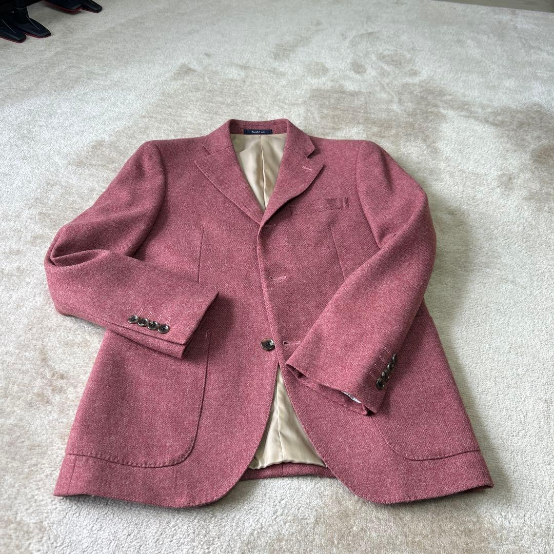 お洒落‼️Cricket ウール100 ツイードテーラードジャケット