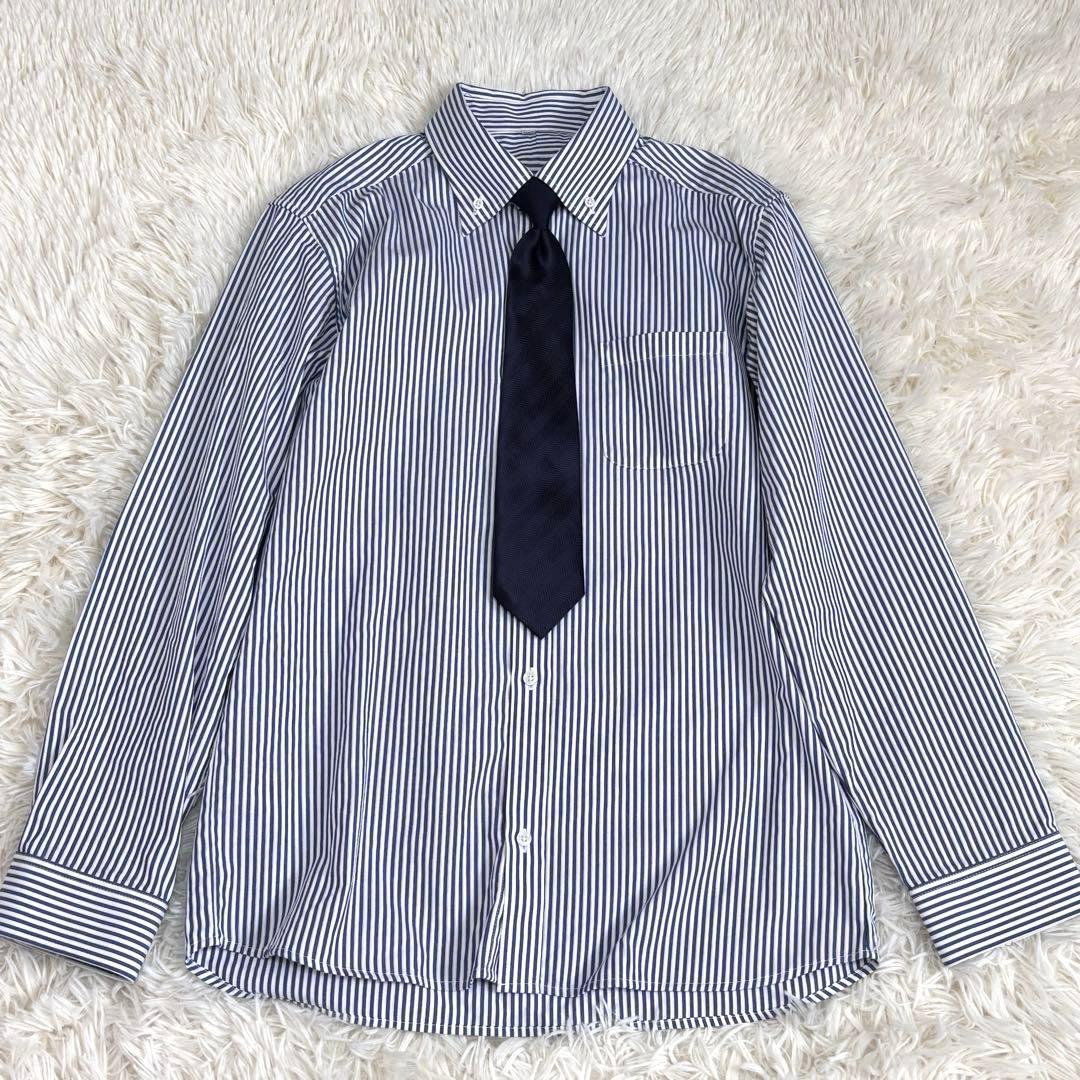 美品 ワンダーファクトリー 170 スリーピース ベスト付き 銀ボタン ネイビー