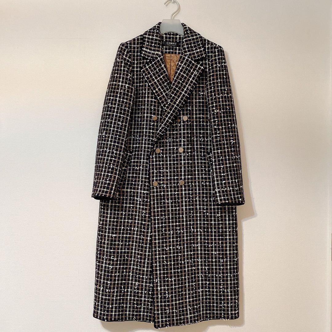 chono チョノ　Monal tweed Long Coat ツィードコート