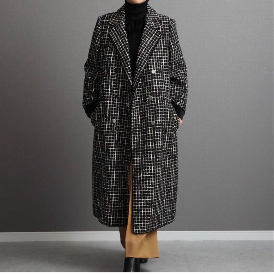 chono チョノ　Monal tweed Long Coat ツィードコート
