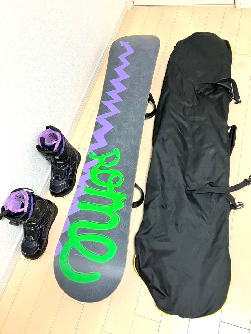 146cm スノーボードとビンディングとブーツの 3点セット ！ 大阪手渡可