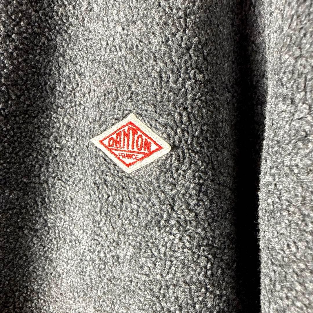 DANTON ダントン 定番 ノーカラーフリースジャケット グレー　FREE