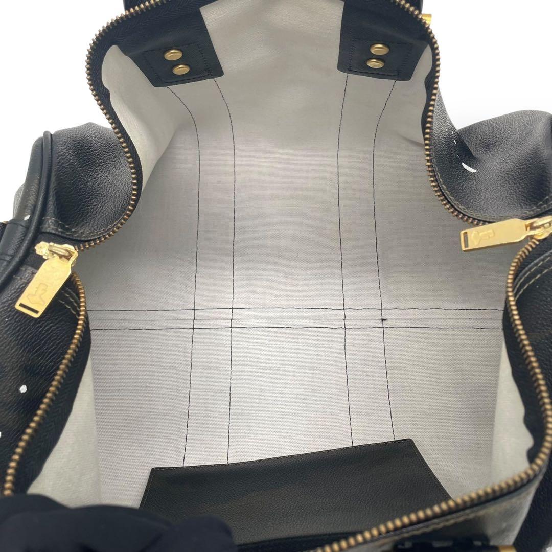 極美品 ジャンティバンティ ボストンバック ブラック カモ柄 2way