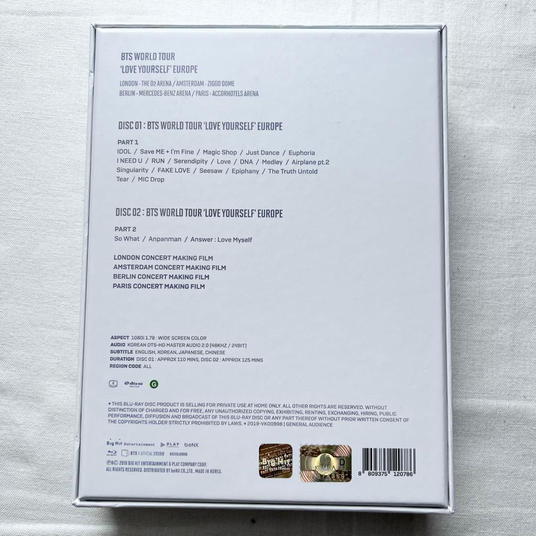 BTS LoveYourself Europe Blu-ray★V テヒョン