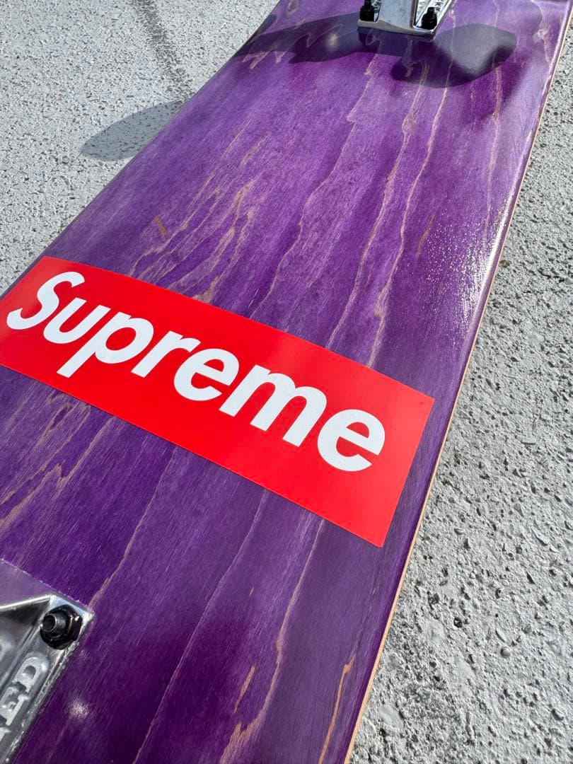 Supreme 紫 スケートボード コンプリート8インチ
