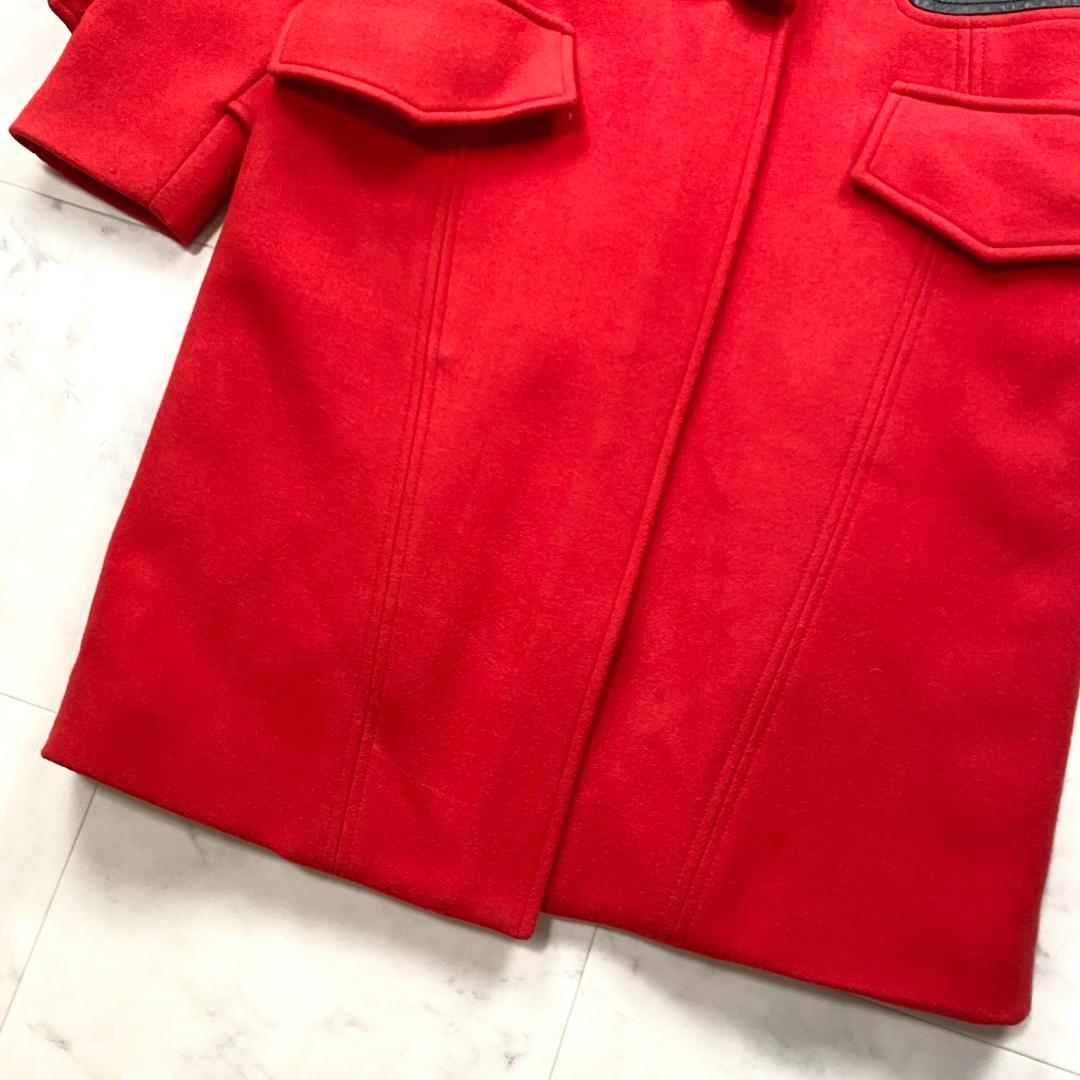 美品 ICB メリノウール チェスターコート ラムレザー Vogue ランウェイ