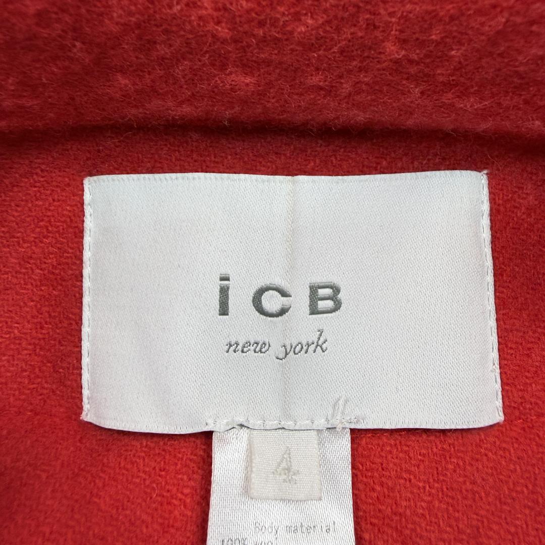 美品 ICB メリノウール チェスターコート ラムレザー Vogue ランウェイ