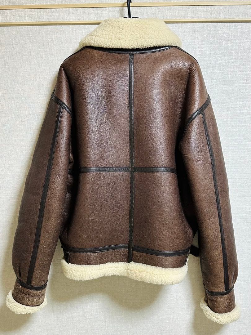 綺麗状態❗️韓国製ALLSTATELAND本革ムートンB3フライトジャケットXL