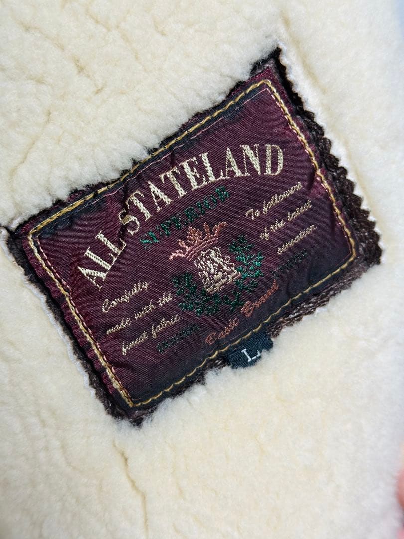 綺麗状態❗️韓国製ALLSTATELAND本革ムートンB3フライトジャケットXL