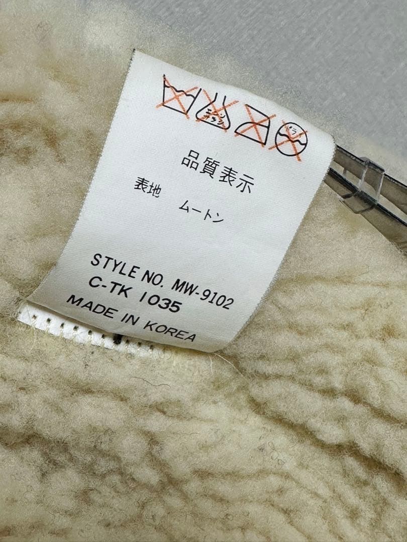 綺麗状態❗️韓国製ALLSTATELAND本革ムートンB3フライトジャケットXL