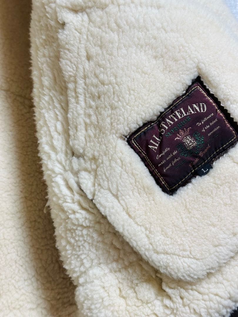 綺麗状態❗️韓国製ALLSTATELAND本革ムートンB3フライトジャケットXL