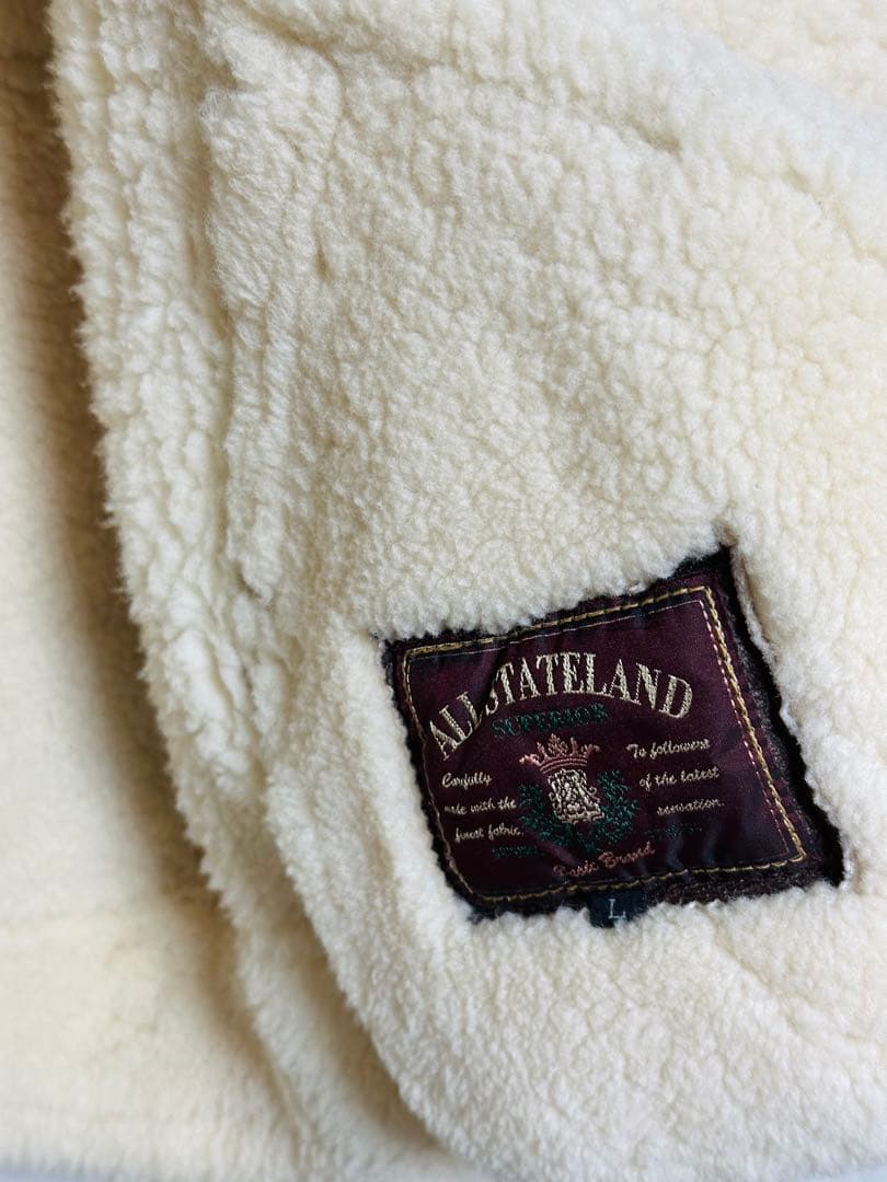 綺麗状態❗️韓国製ALLSTATELAND本革ムートンB3フライトジャケットXL