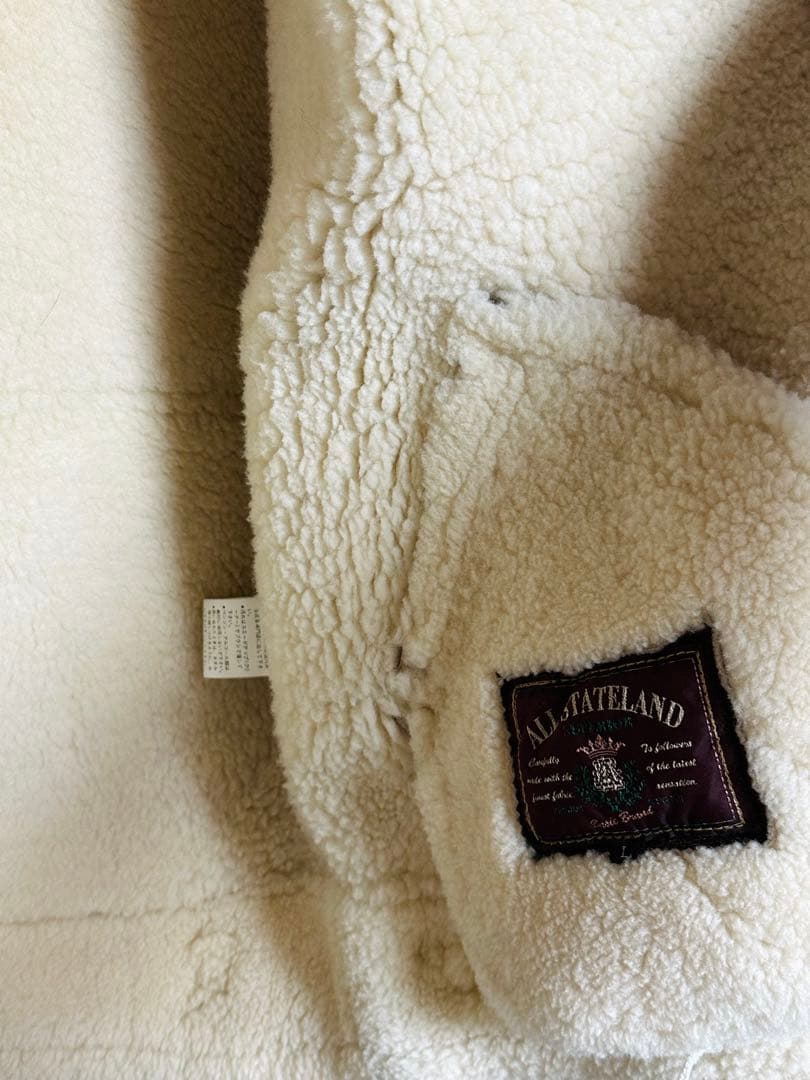 綺麗状態❗️韓国製ALLSTATELAND本革ムートンB3フライトジャケットXL