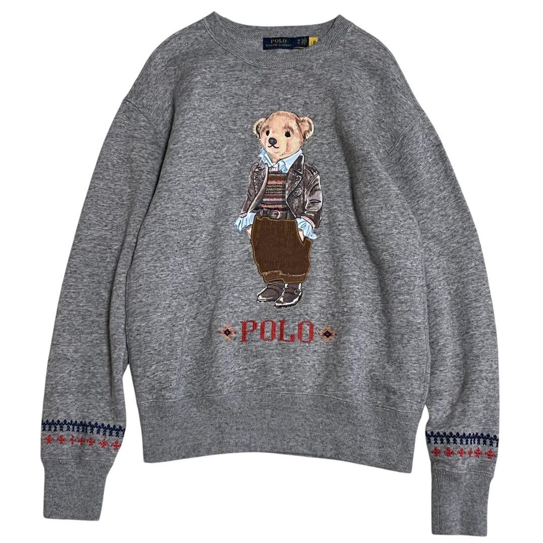 ペンギン　POLO RALPH LAUREN スウェット ポロベア 裏起毛