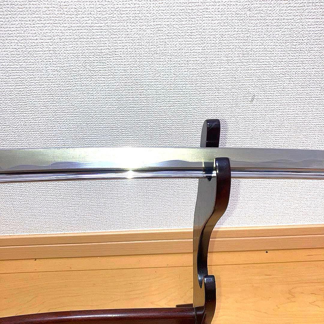 鑑賞用模造刀 大刀 模造刀用拵え 黒刷毛目塗り鞘