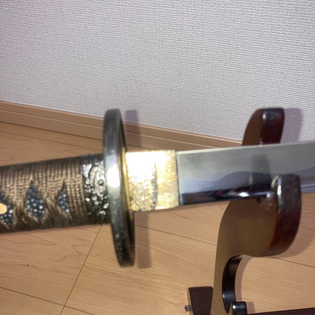 鑑賞用模造刀 大刀 模造刀用拵え 黒刷毛目塗り鞘