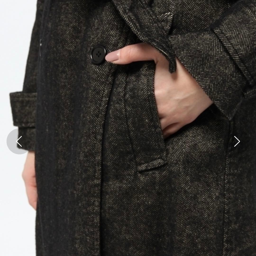 ISABEL MARANT ETOILE ロングコート　ヘリンボーン　麻　毛　S