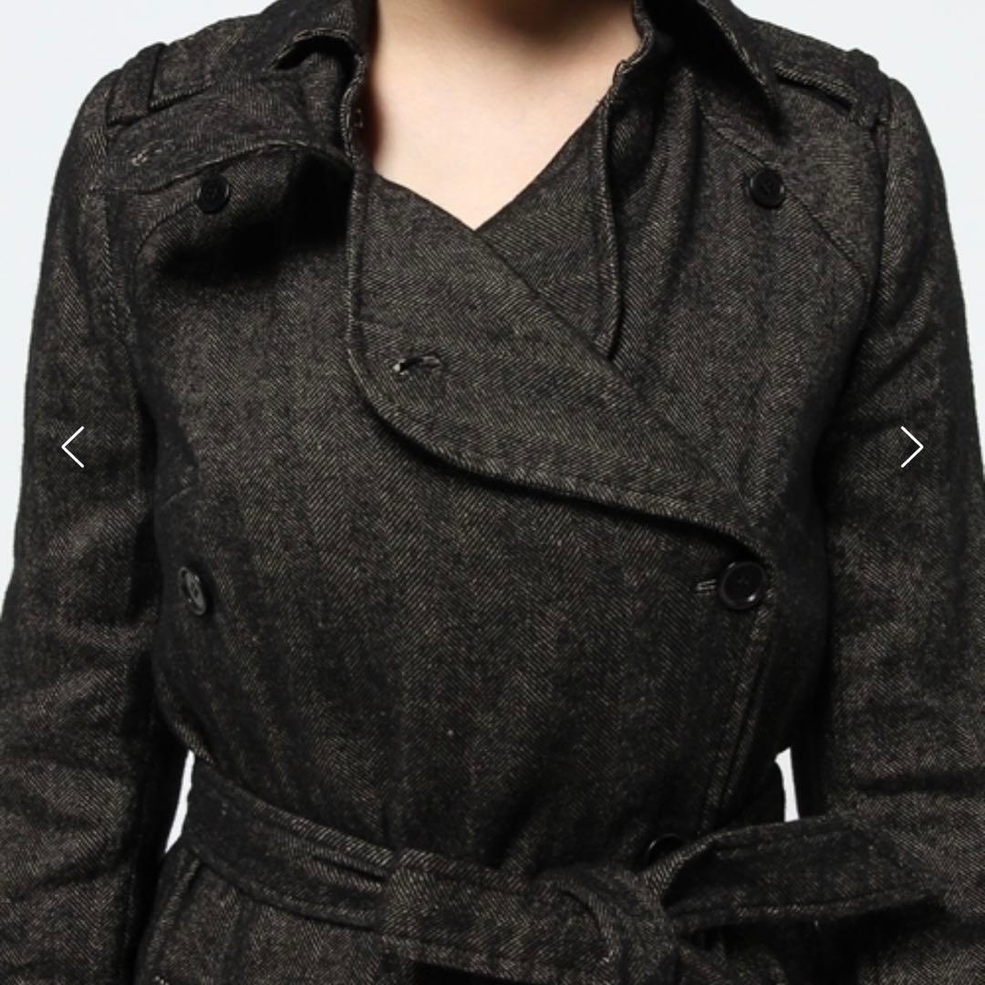 ISABEL MARANT ETOILE ロングコート　ヘリンボーン　麻　毛　S