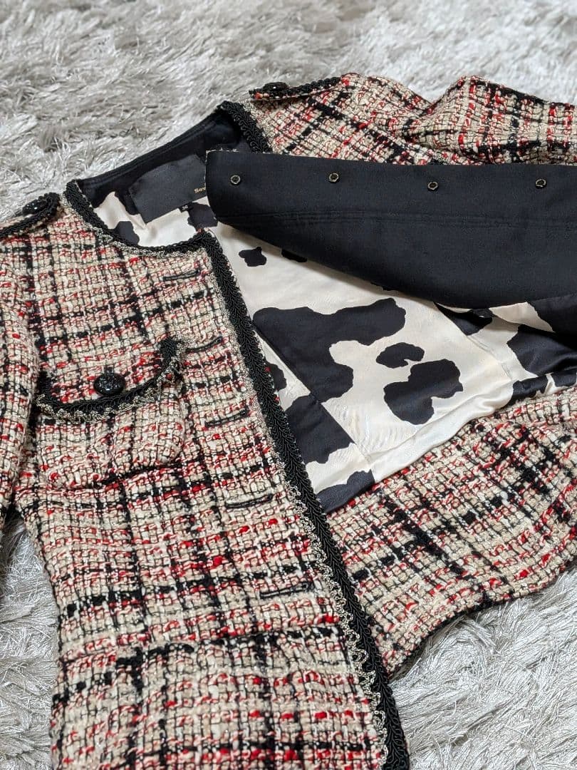 【未使用】sov.　ツイードジャケット&パンツ　セットアップ