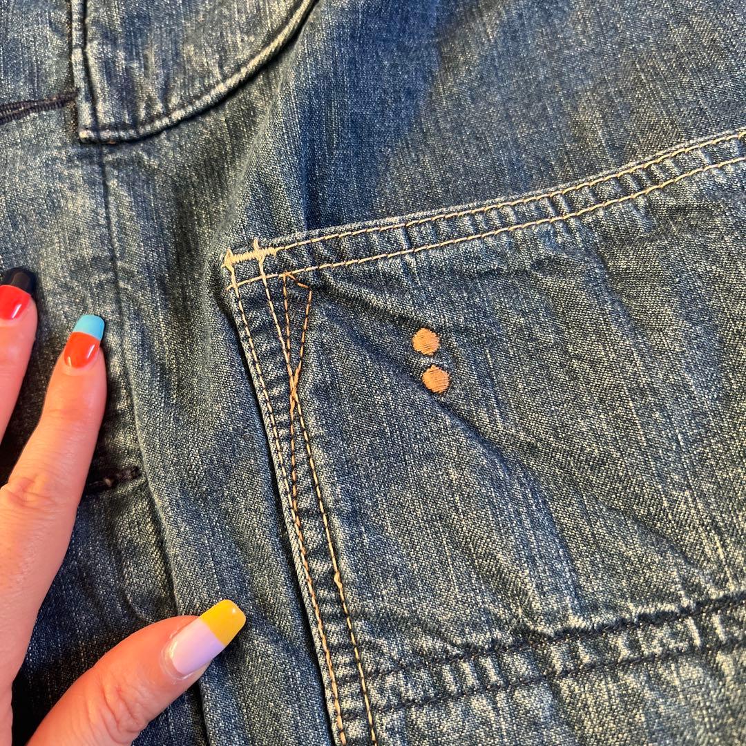 45rpm デニムジャケット コーデュロイ襟