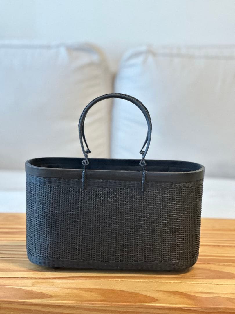 【新品】 タイ王室御用達　高級　プラニー工房　茶籠 竹　着物　かごバック 夏