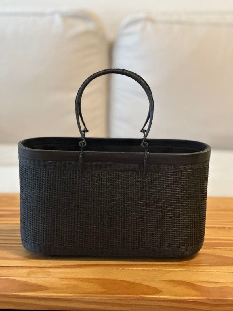 【新品】 タイ王室御用達　高級　プラニー工房　茶籠 竹　着物　かごバック 夏