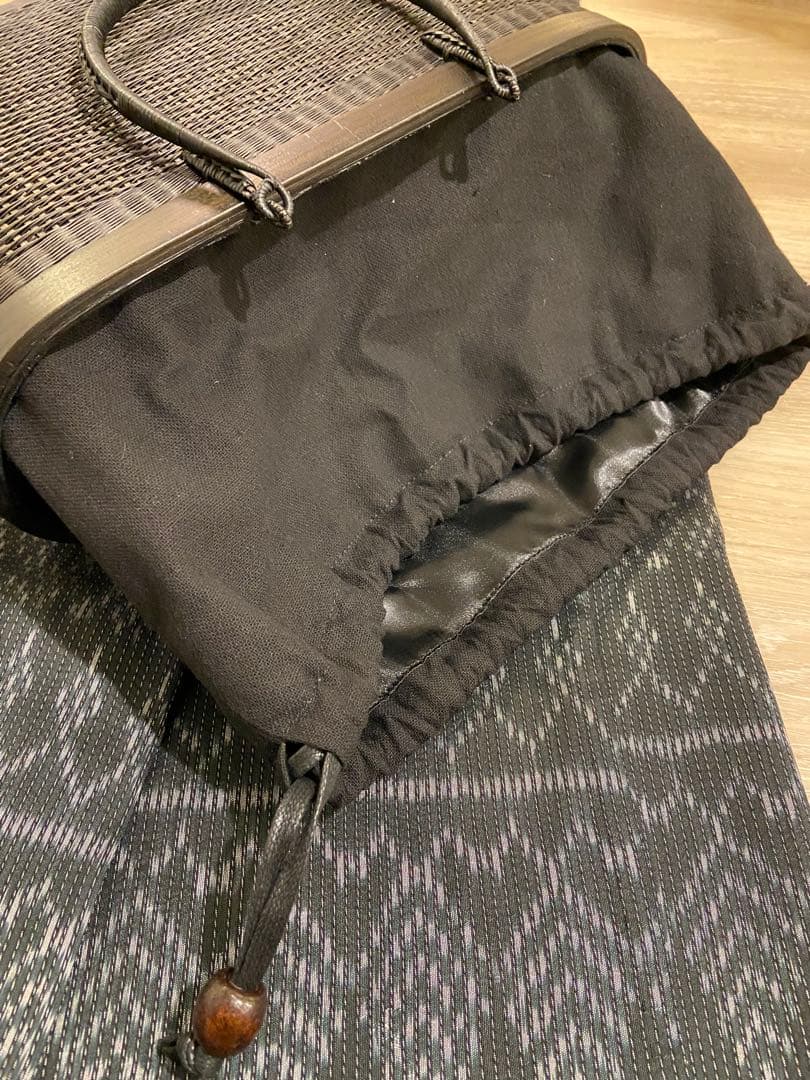 【新品】 タイ王室御用達　高級　プラニー工房　茶籠 竹　着物　かごバック 夏