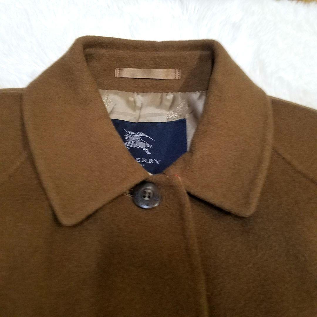 【美品】バーバリーロンドン ロングコート 羊毛 カシミヤ ノバチェック 山陽商会