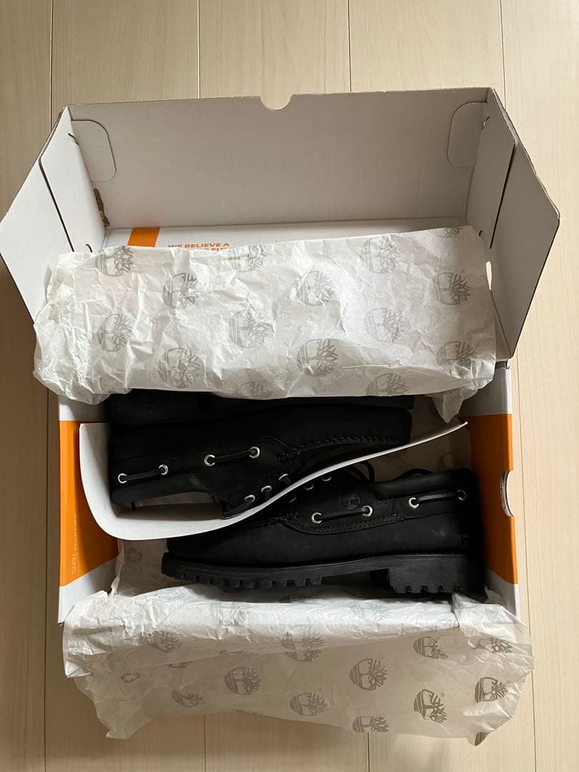 【新品】Timberland 3eye ブラックヌバック 25センチ