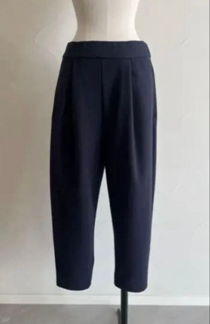 完売 JULYNINE 2025AWふわもちパンツ NAVY 40