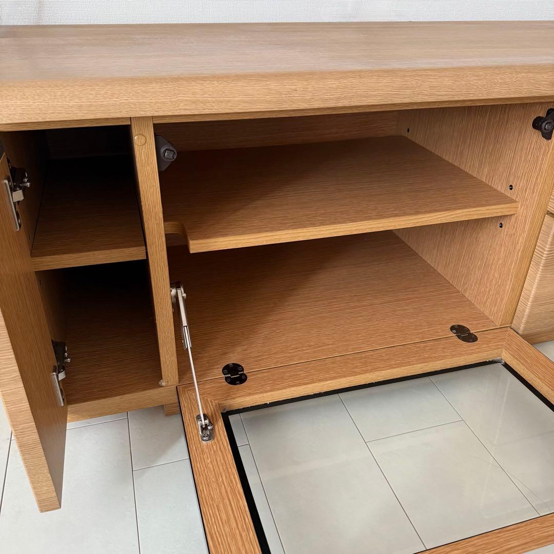 美品✨【ニトリ】テレビ台 ローボード 125cm パルサー 木目ライトブラウン